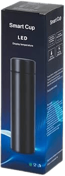 Smart digital display cup, view 2