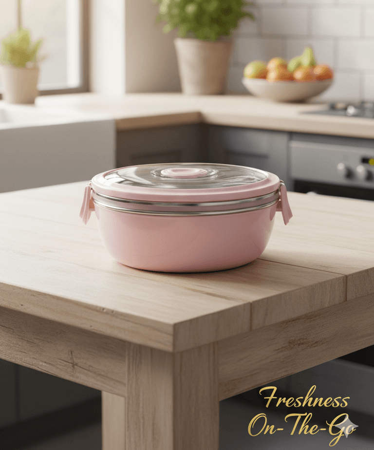 Tiffin box with fork