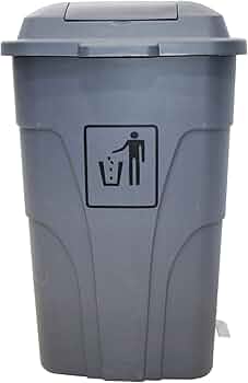 Garbage Bin with Side Pedal (Grey,120L)