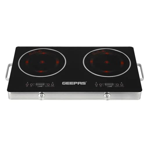 Geepas Digital Infrared Cooker GIC6131 |3600W Double Cooking Hob 