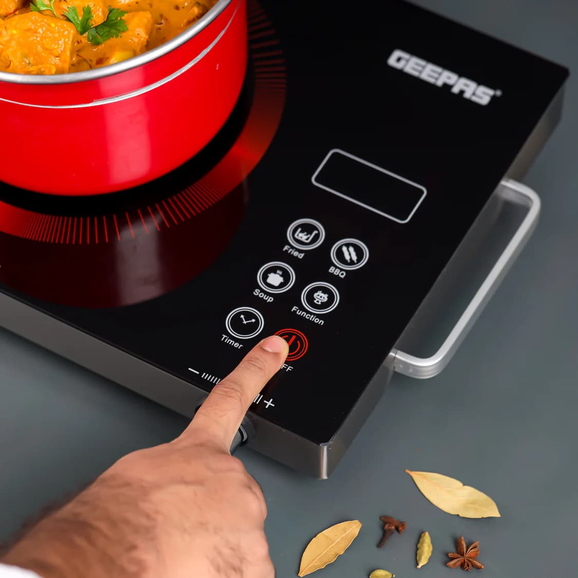 Geepas Digital Infrared Cooker GIC6920 | 2000W Ceramic Heating Element, view 3
