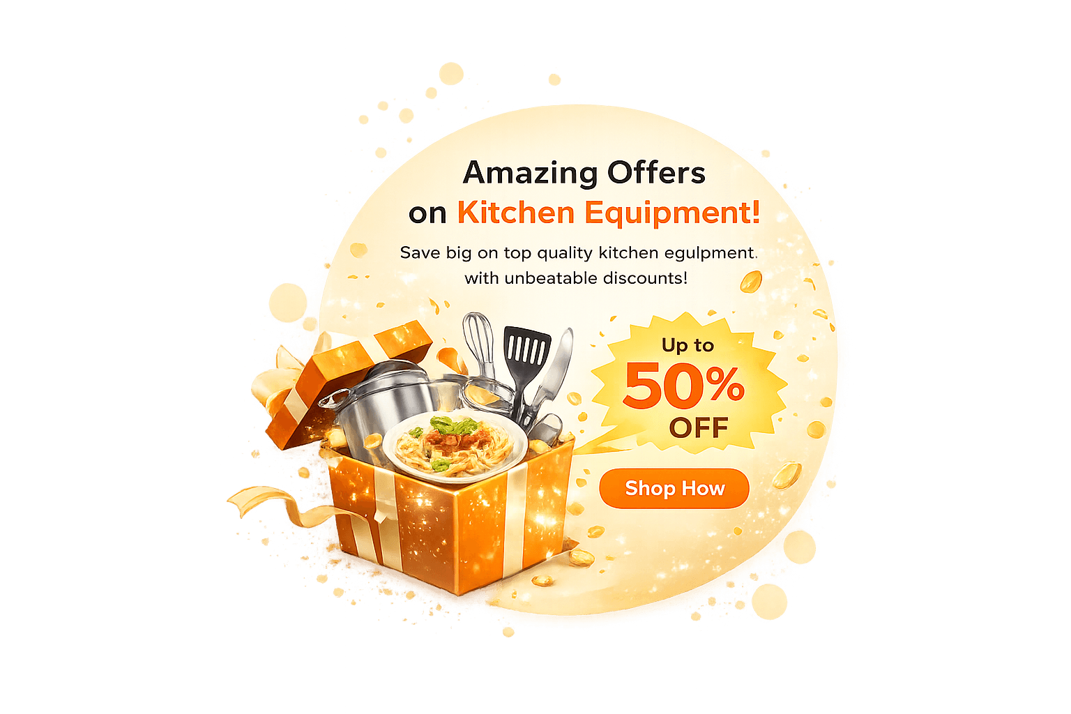 Amazing Offers on Kitchen Equipment - Up to 50% OFF