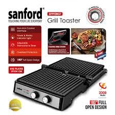 SANFORD Electric Grill Toaster with Big Plate and Temperature Control | SF9928GT