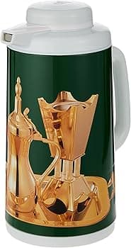 Peacock 1.6L Stainless Steel Vacuum Flask – Arabic Coffee & Tea Design