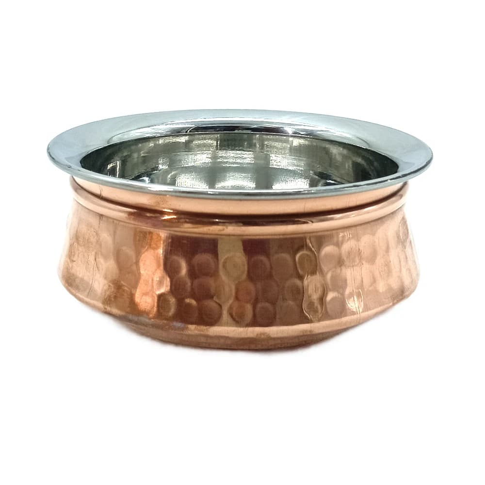 RAJ COPPER HANDI W/O LID 15 CM