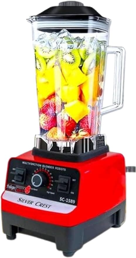 Silver Crest 5000w Heavy Duty Commercial Grade Blender With 2 Jars (Sc-1589, Multicolour)
