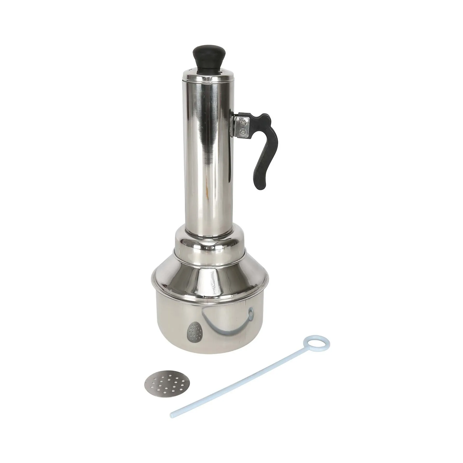 Stainless steel putty kutty maker with pot